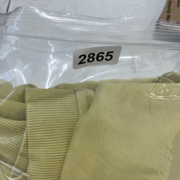 Nike Hoodie Womens Small Yellow Crop Sweatshirt Sweater Activewear Athleisure - Picture 11 of 11